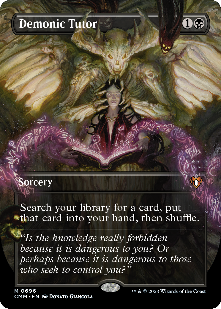 Demonic Tutor MTG proxy card