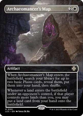 Archaeomancer's Map proxy card MTG The Lost Caverns of Ixalan Commander