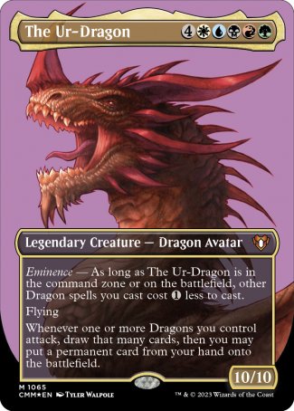 The Ur-Dragon proxy card MTG Commander Masters