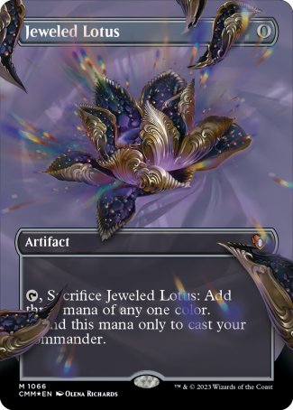 Jeweled Lotus proxy card MTG Commander Masters