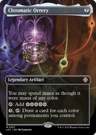 Chromatic Orrery proxy card MTG The Lost Caverns of Ixalan Commander