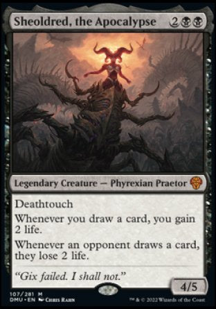 Sheoldred, the Apocalypse proxy card MTG Dominaria United