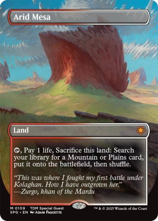 Arid Mesa proxy card MTG Special Guests