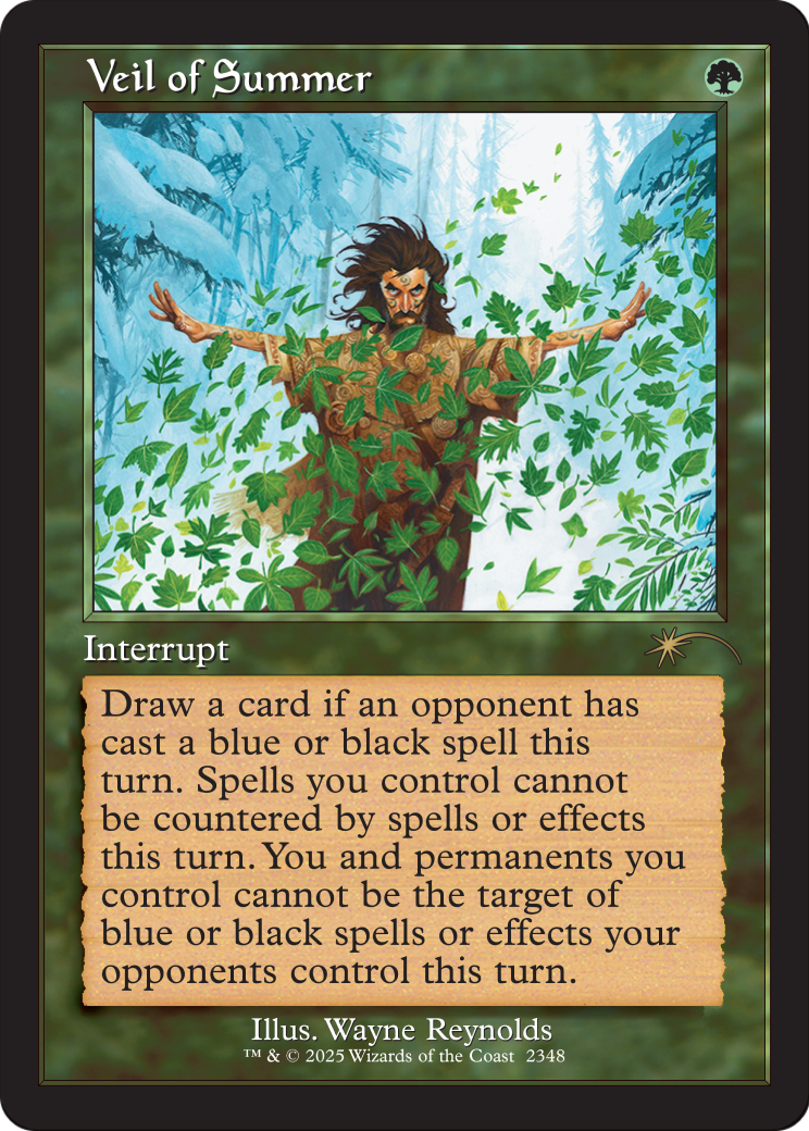 Veil of Summer MTG proxy card