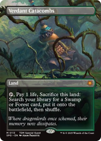 Verdant Catacombs proxy card MTG Special Guests