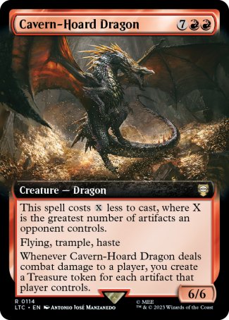 Cavern-Hoard Dragon proxy card MTG Tales of Middle-earth Commander