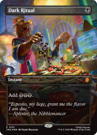 Dark Ritual proxy card MTG Teenage Mutant Ninja Turtles Eternal