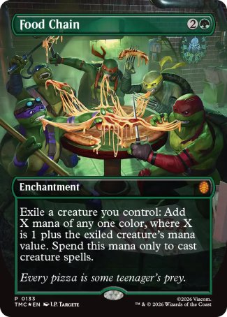 Food Chain proxy card MTG Teenage Mutant Ninja Turtles Eternal