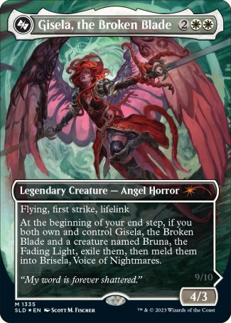 Gisela, the Broken Blade proxy card MTG Secret Lair Drop