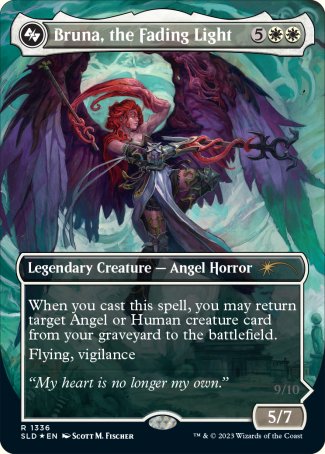 Bruna, the Fading Light proxy card MTG Secret Lair Drop