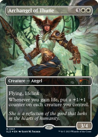 Archangel of Thune proxy card MTG Secret Lair Drop