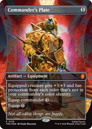 Commander's Plate proxy card MTG Teenage Mutant Ninja Turtles Eternal