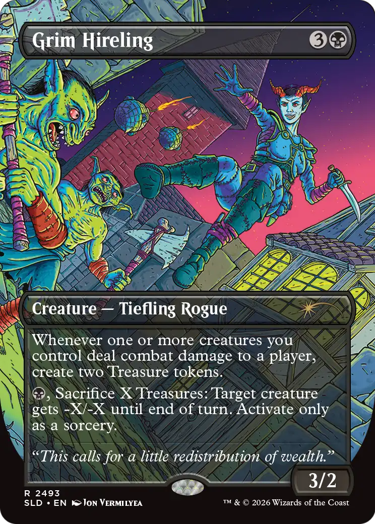 Grim Hireling MTG proxy card