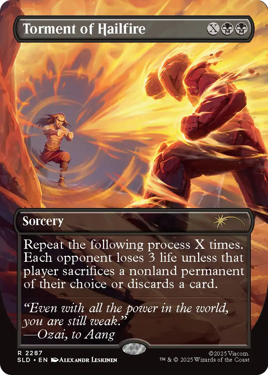 Torment of Hailfire MTG proxy card