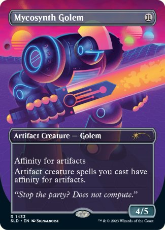 Mycosynth Golem proxy card MTG Secret Lair Drop