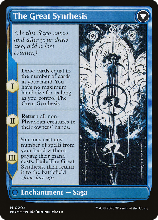 The Great Synthesis - back face MTG proxy card