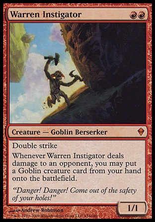 Warren Instigator proxy card MTG Zendikar