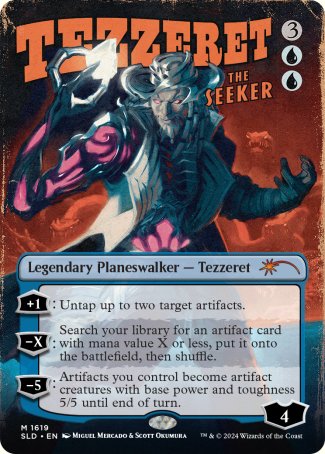Tezzeret the Seeker proxy card MTG Secret Lair Drop