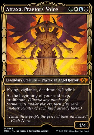 Atraxa, Praetors' Voice proxy card MTG Multiverse Legends