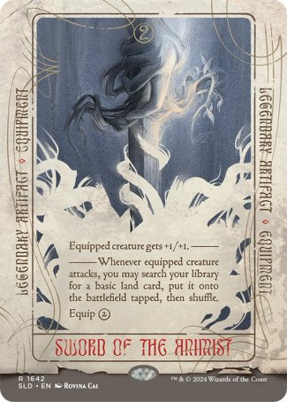 Sword of the Animist proxy card MTG Secret Lair Drop