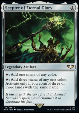 Sceptre of Eternal Glory proxy card MTG Warhammer 40,000 Commander