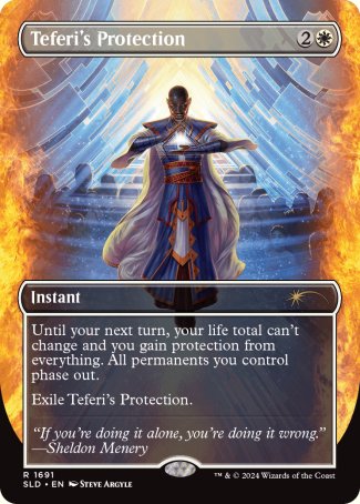 Teferi's Protection proxy card MTG Secret Lair Drop