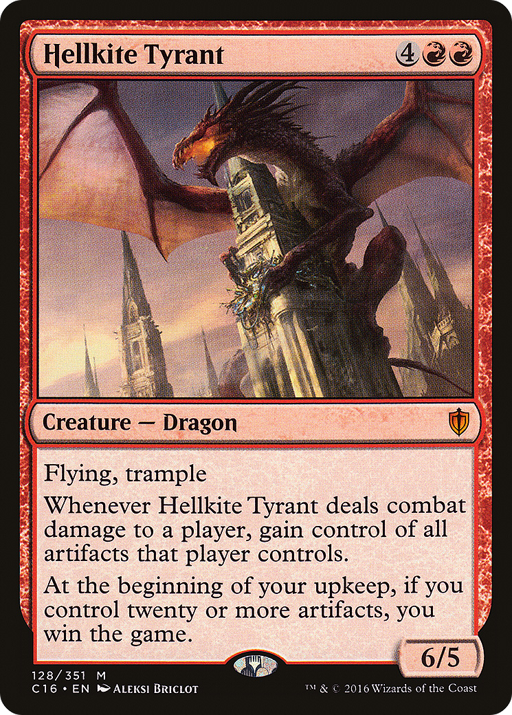 Hellkite Tyrant MTG proxy card