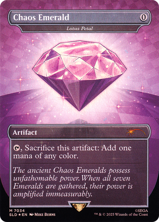 Lotus Petal “Chaos Emerald” MTG proxy card