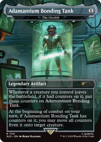 Adamantium Bonding Tank // The Ozolith proxy card MTG Secret Lair Drop