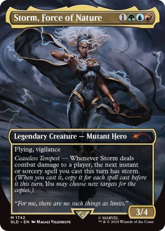 Storm, Force of Nature proxy card MTG Secret Lair Drop