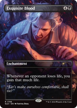 Exquisite Blood proxy card MTG Secret Lair Drop