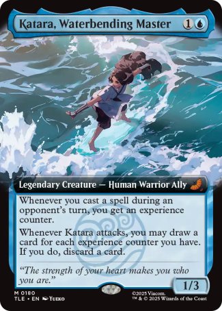 Katara, Waterbending Master proxy card MTG Avatar: The Last Airbender Eternal
