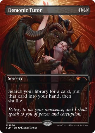Demonic Tutor proxy card MTG Secret Lair Drop