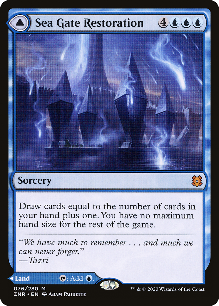 Sea Gate Restoration // Sea Gate, Reborn MTG proxy card
