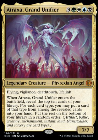 Atraxa, Grand Unifier proxy card MTG Phyrexia: All Will Be One