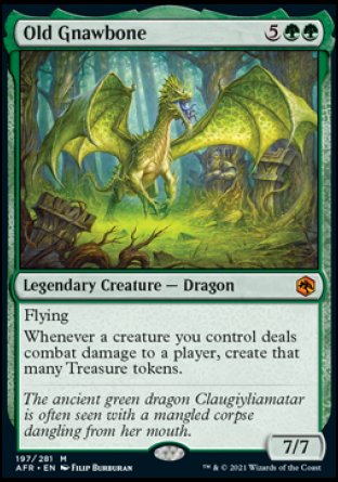 Old Gnawbone proxy card MTG Adventures in the Forgotten Realms