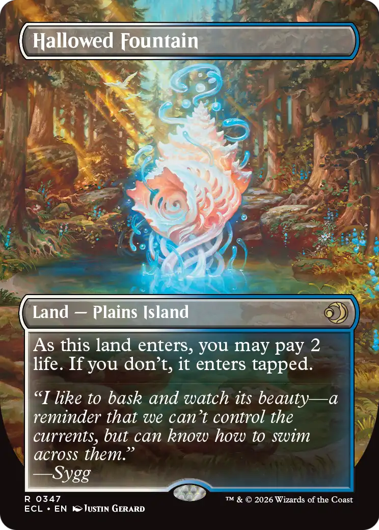 Hallowed Fountain - back face MTG proxy card