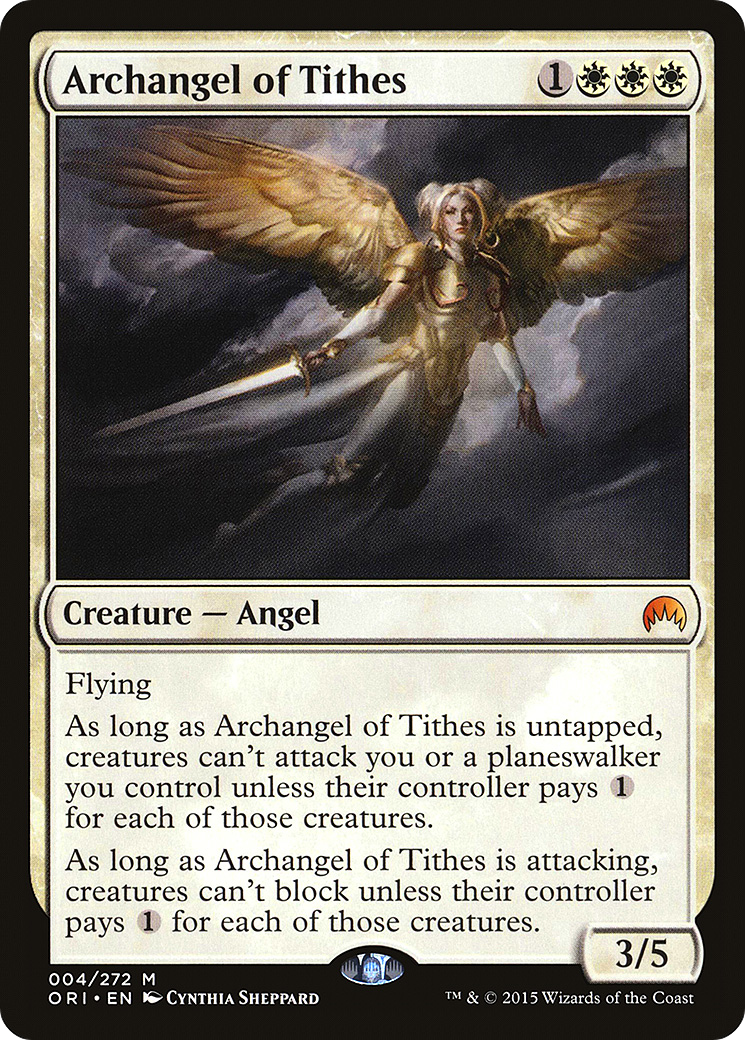 Archangel of Tithes MTG proxy card