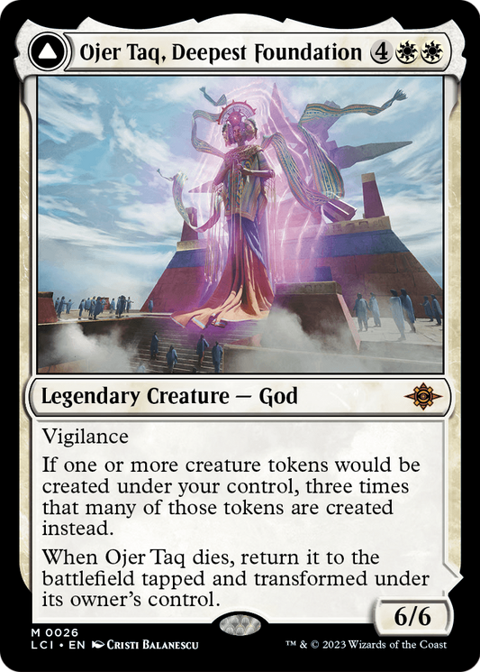 Ojer Taq, Deepest Foundation // Temple of Civilization MTG proxy card