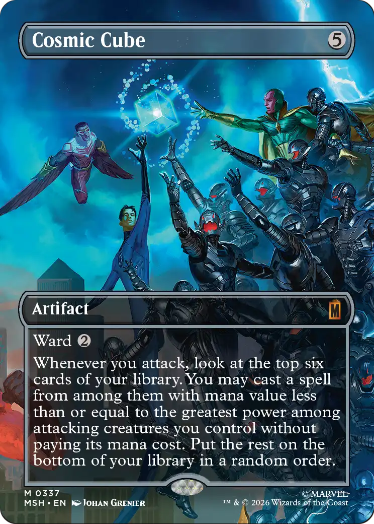 Cosmic Cube MTG proxy card