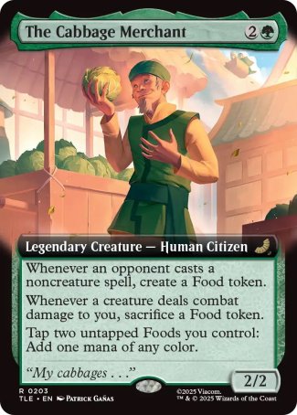 The Cabbage Merchant proxy card MTG Avatar: The Last Airbender Eternal