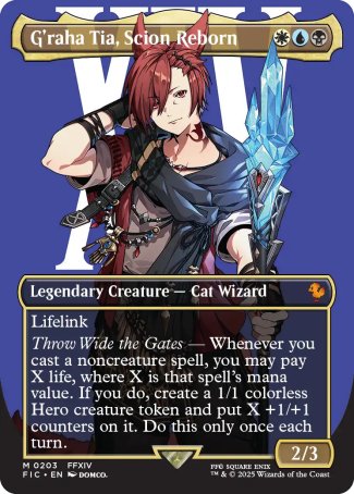 G'raha Tia, Scion Reborn proxy card MTG Final Fantasy Commander