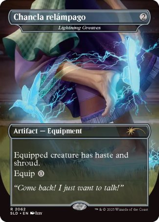 Chancla relampago // Lightning Greaves proxy card MTG Secret Lair Drop