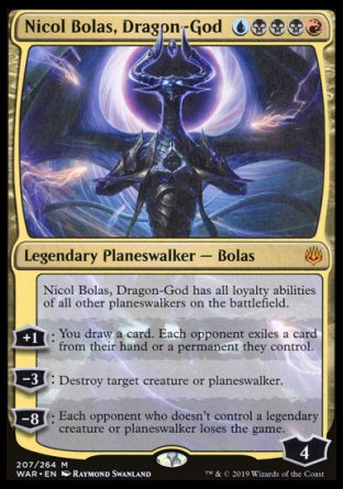 Nicol Bolas, Dragon-God proxy card MTG War of the Spark