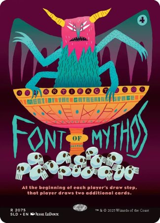 Font of Mythos proxy card MTG Secret Lair Drop