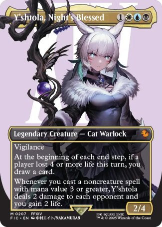 Y'shtola, Night's Blessed proxy card MTG Final Fantasy Commander