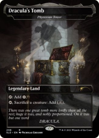 Dracula's Tomb // Phyrexian Tower proxy card MTG Secret Lair Drop