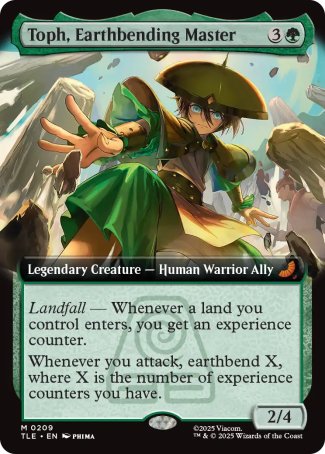 Toph, Earthbending Master proxy card MTG Avatar: The Last Airbender Eternal