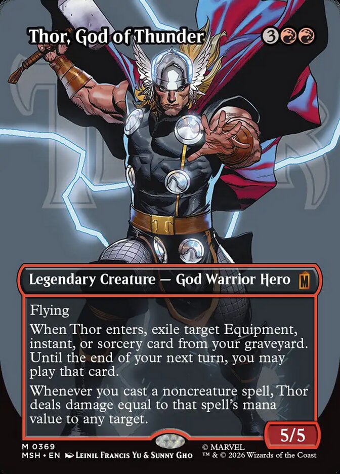 Thor, God of Thunder MTG proxy card