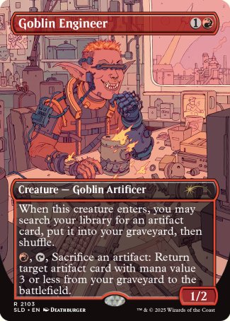 Goblin Engineer proxy card MTG Secret Lair Drop